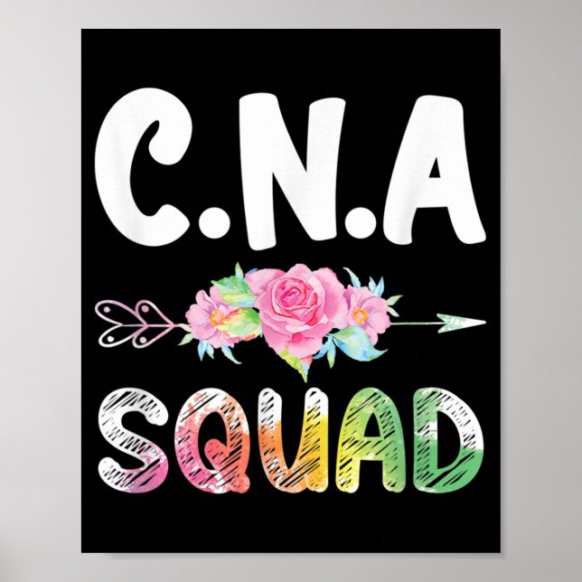 CNA Nurse Squad Certified Nursing Assistant Poster (Front)