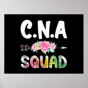 CNA Nurse Squad Certified Nursing Assistant Poster