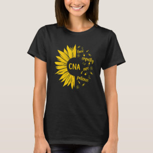 CNA Nurse Sunflower Certified Nursing Assistant T-Shirt