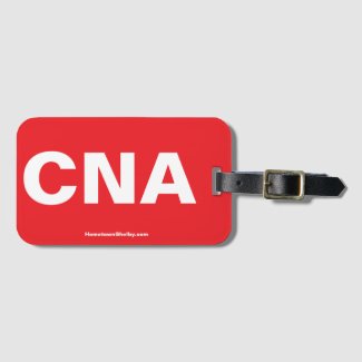 CNA Orange Luggage Tag