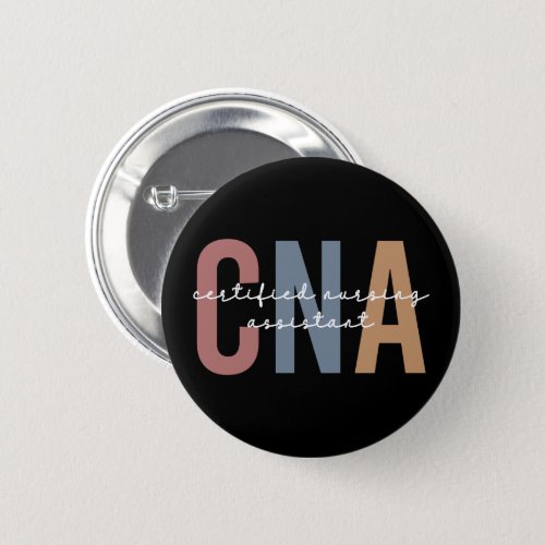 CNA Retro Certified Nursing Assistant Button