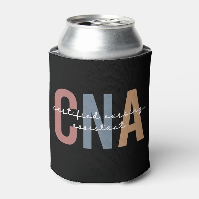 CNA Retro Certified Nursing Assistant Can Cooler (Can Front)