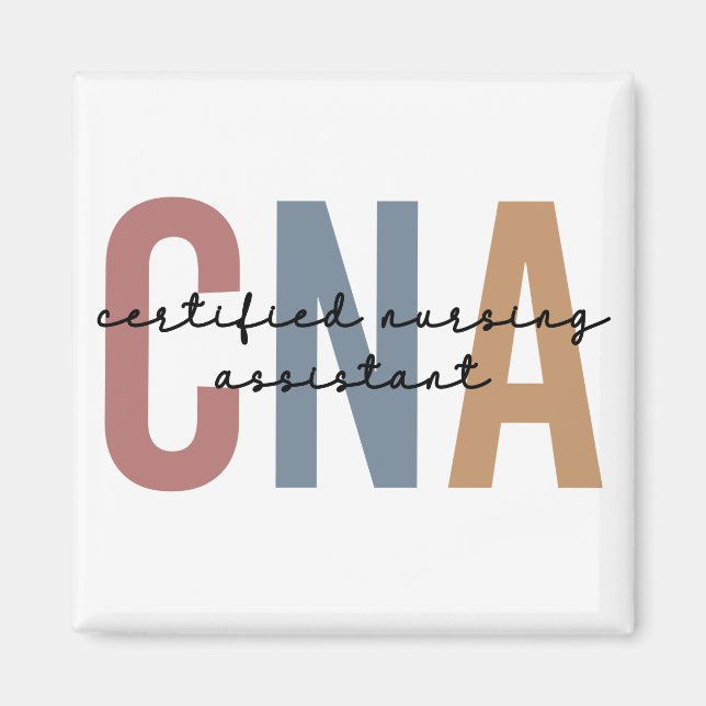 CNA Retro Certified Nursing Assistant Gifts Magnet (Front)