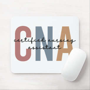 CNA Retro Certified Nursing Assistant Gifts Mouse Pad