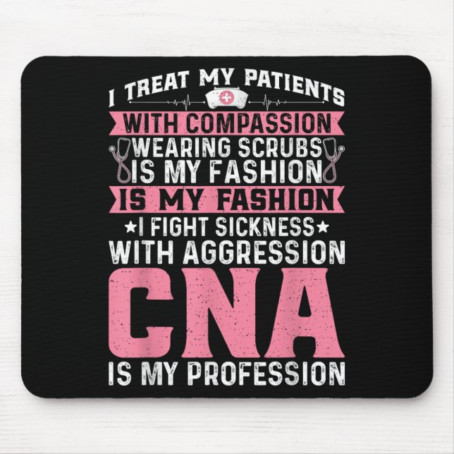 Cna Shirts Gifts For Men Women Co. Cna Certified N Mouse Pad (Front)