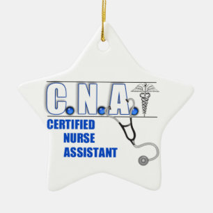 CNA W/ STETHOSCOPE LOGO CHRISTMAS ORNAMENT NURSE