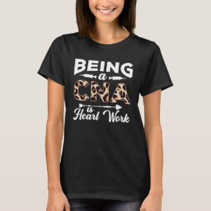CNA Women Men Cheetah Registered Nurse RN Coworker T-Shirt