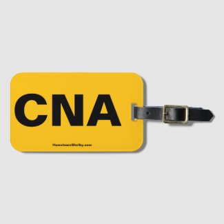 CNA Yellow Luggage Tag