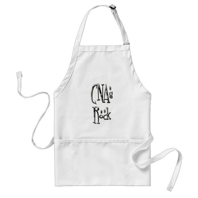 CNAs Rock Adult Apron (Front)