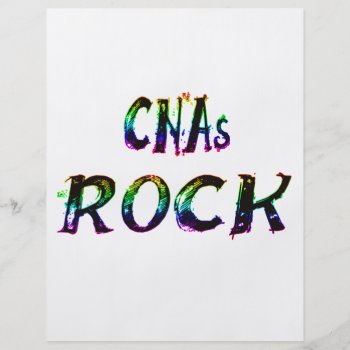 Cnas Rock Color Flyer by occupationalgifts at Zazzle