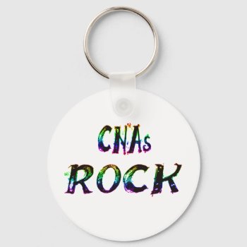 Cnas Rock Color Keychain by occupationalgifts at Zazzle
