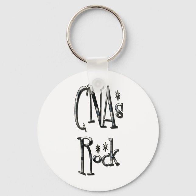 CNAs Rock Keychain (Front)