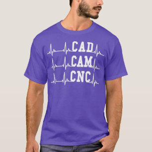 CNC heartbeat EKG  CNC machinist T-Shirt