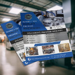 CNC Machining Company Blue Flyer<br><div class="desc">Manufacturing businesses are always searching for top-quality CNC machining services. Introduce your Precision Machining Solutions to potential customers with this fully customizable flyer.  Great way to advertise at trade shows and meetings with customers.  All text,  logo and pictures are 100% customizable. 

By 1Bizchoice (rights reserved).</div>