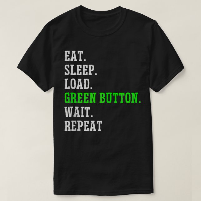 CNC Operator Machinist Funny Green Button Tank Top (Design Front)