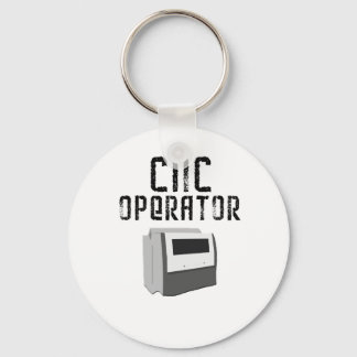 CNC Operator Machinist Keychain