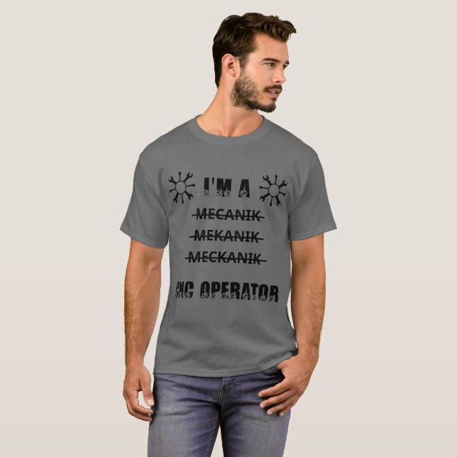 CNC Operator T-shirt (Front Full)