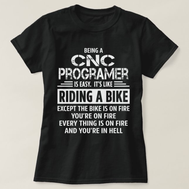 CNC Programer T-Shirt (Design Front)