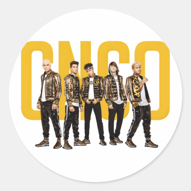 Cnco Official World Tour Classic Round Sticker (Front)