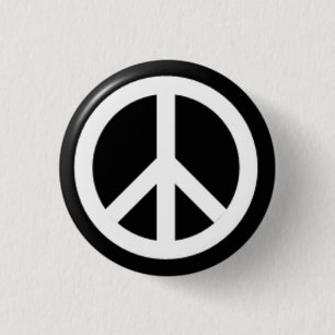CND peace badge button pin vietnam war