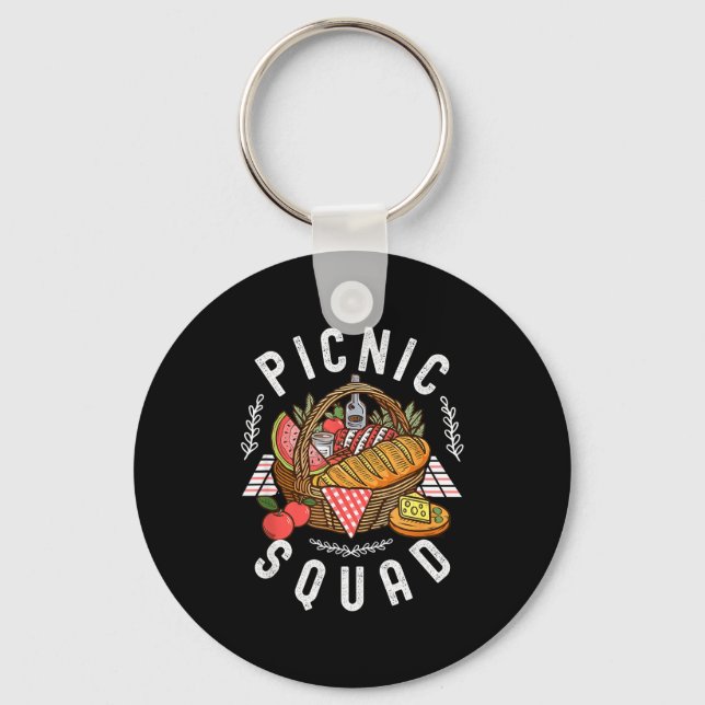Cnic Squad Funny Family Reunion Friends Cnicking Q Keychain (Front)