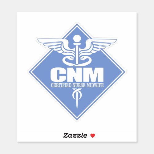 CNM Certified Nurse Midwife diamond Sticker