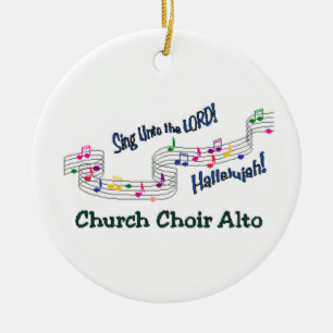Cnotes Church Choir Alto Ceramic Ornament