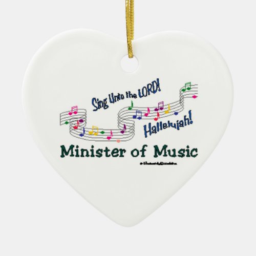 Cnotes Minister of Music Ceramic Ornament