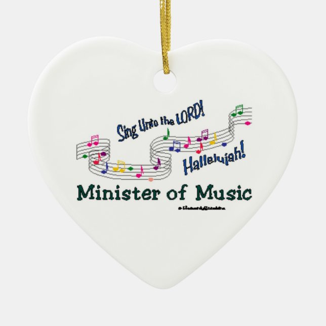 Cnotes Minister of Music Ceramic Ornament (Front)