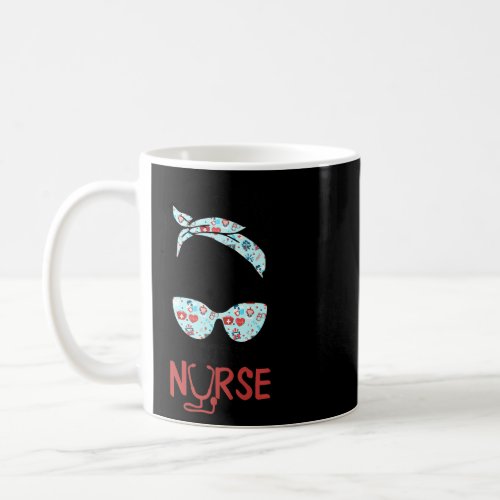 Cns Nurse Messy Bun Love Heart Stethoscope Rn Nurs Coffee Mug