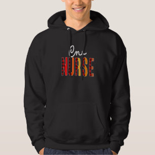 Cns Nurse Plaid Red Love Heart Stethoscope Rn Nurs Hoodie