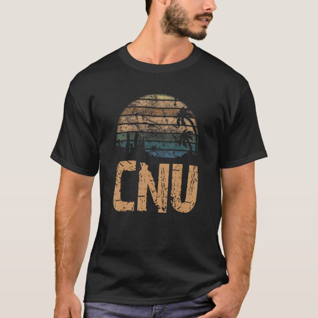 CNU Vintage Sunset Distressed T-Shirt (Front)