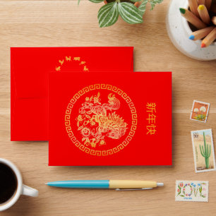 CNY Chinese New Year 2026 Lunar HORSE 中国传统新年 Red  Envelope
