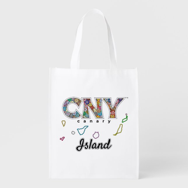 CNY Island – Floral Edition Grocery Bag (Front)