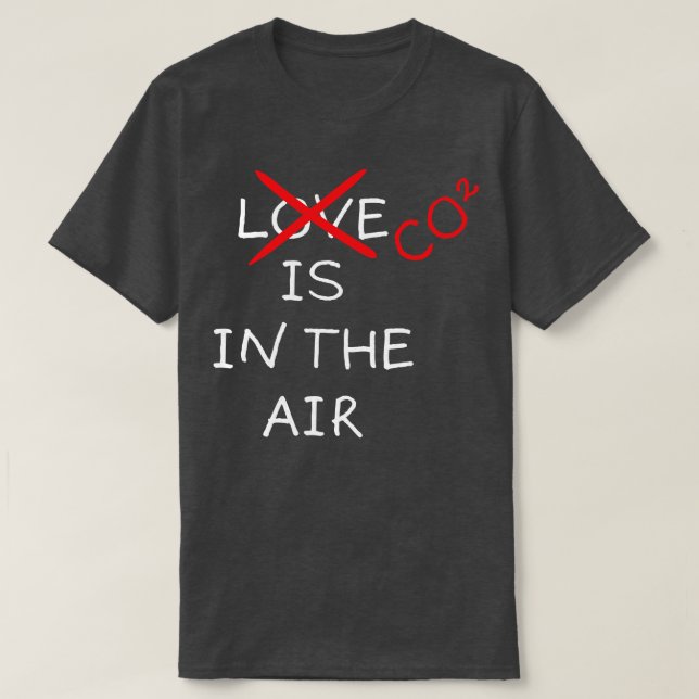 Co2 Is In The Air Climate Activism T-Shirt (Design Front)