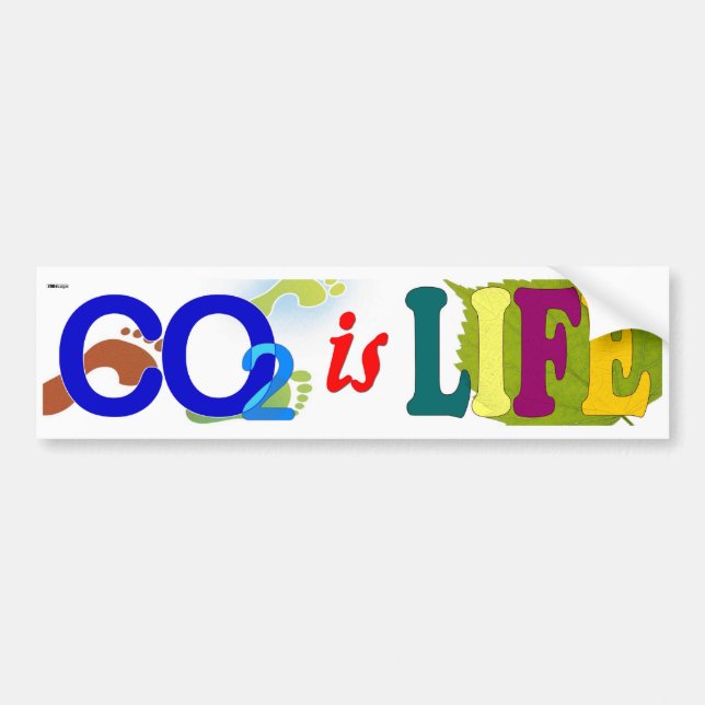 CO2 is Life Bumper Sticker (Front)
