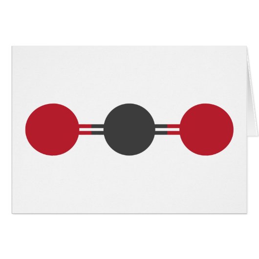 CO2 Molecular Structure (Front Horizontal)