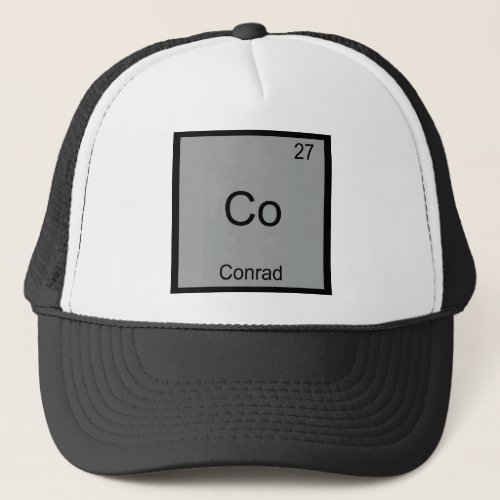 Co _ Conrad Funny Chemistry Element Symbol T_Shirt Trucker Hat