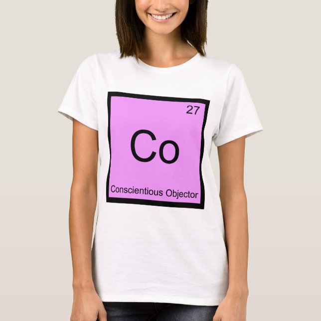 Co - Conscientious Objector Chemistry Element Tee (Front)