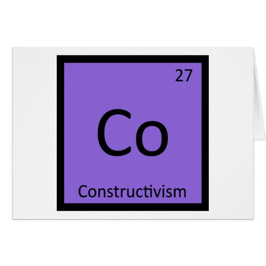 Co - Constructivism Art Chemistry Periodic Table Cards (Front Horizontal)