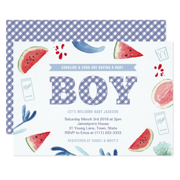 Co Ed Babyq Bbq Cookout Baby Shower For Boy Invitation Zazzle Co Ed Babyq Bbq Cookout Baby Shower For