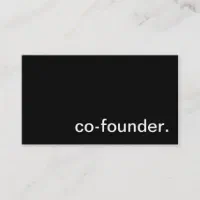 Simple Stylish Founder CEO Businesswoman, Business Card, Zazzle