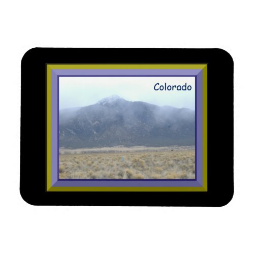 CO Mountain In The Clouds Flexible Photo Magnet