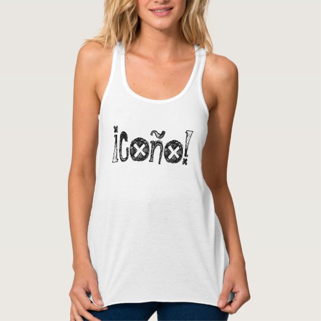 ¡Co~o! Women's White Tank Tops (Front)