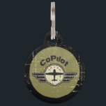 Co-Pilot Pet ID Tag<br><div class="desc">Do your furry friend's paws pitter-patter in a little trail behind you everywhere you go? We know you couldn't imagine a world without the sweet re-assurance of knowing that your best fiend is always there with you. Give your precious co-pilots the wings they deserves and honor them as your partner...</div>