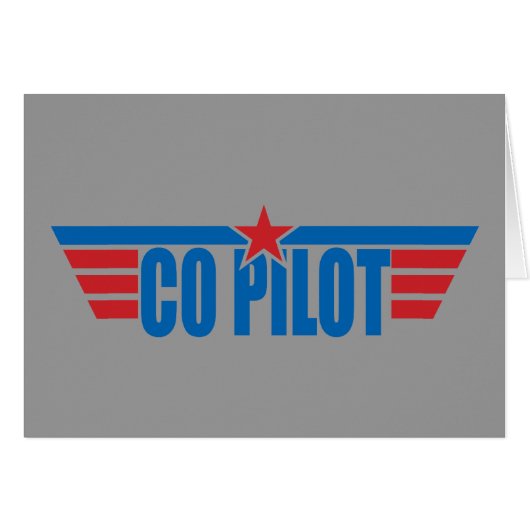 Co-Pilot Wings Badge - Aviation Cards (Front Horizontal)