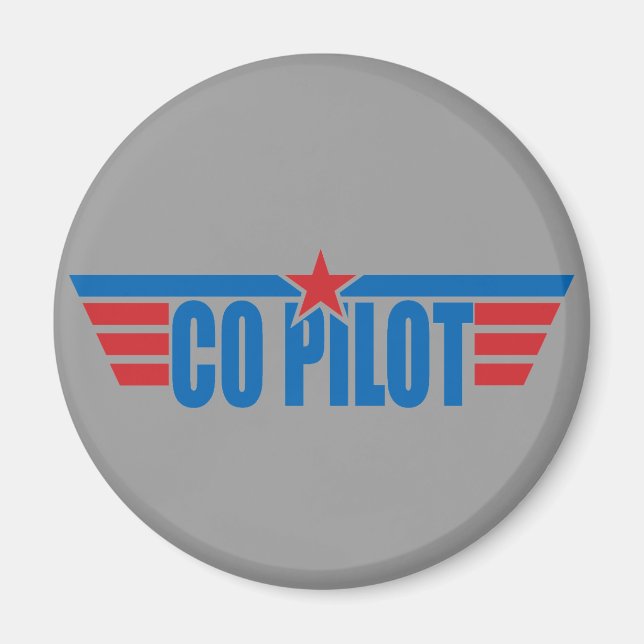 Co-Pilot Wings Badge - Aviation Magnet (Front)