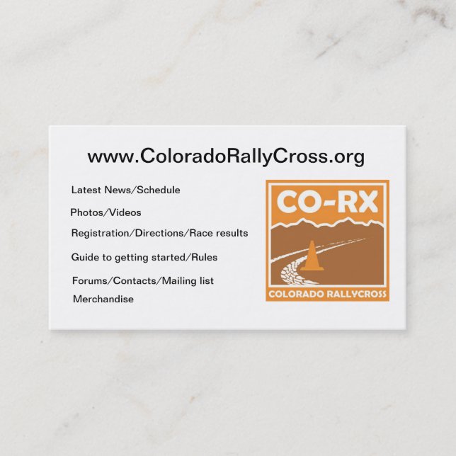 CO-RX Cards (Front)