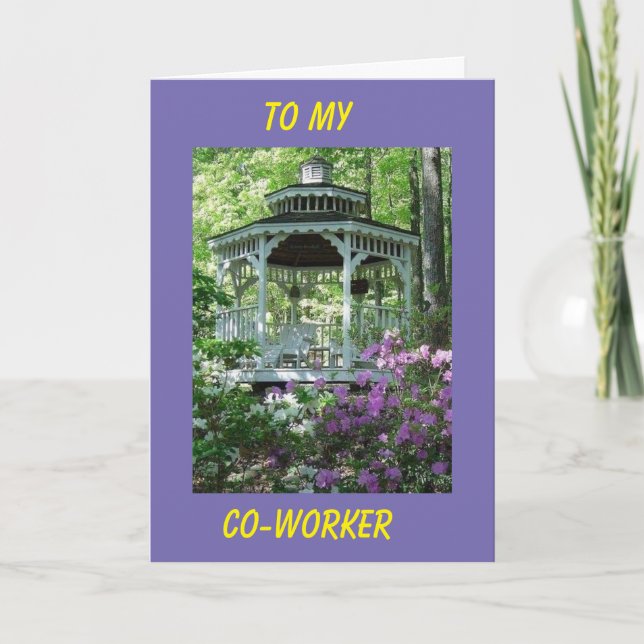 *CO-WORKER* A DAY TO CELEBRATE BIRTHDAY CARD (Front)