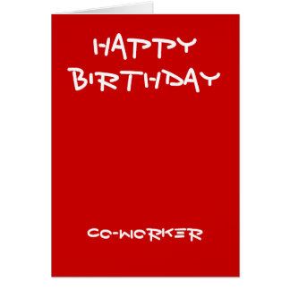 Co Worker Birthday Cards | Zazzle